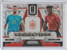 2026 Panini Prizm Fifa World Cup - Connections Nico Williams, Unai Simon #9 Wave