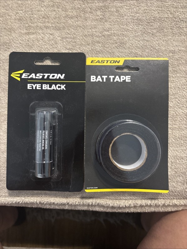 EASTON BAT TAPE AND EYE BLACK- COLOR BLACK - 3/4" WIDE X 10 YARDS LONG