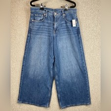 GAP wide leg jeans size 28/6 inseam 26  modern minimalist grunge retro