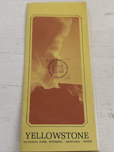 Yellowstone National Park 1966 Park Map Brochure - Picture 1 of 8