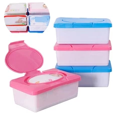 Portable Wet Wipe Travel Case Tissue Paper Storage Box Plastic Wipes Dispenser