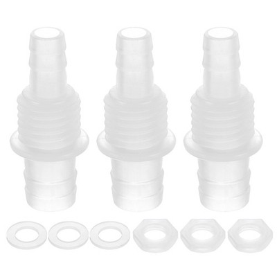 3x Schlauchfitting für 5/16'' x 1/2'' Adapter mit M16-Mutter und Dichtung