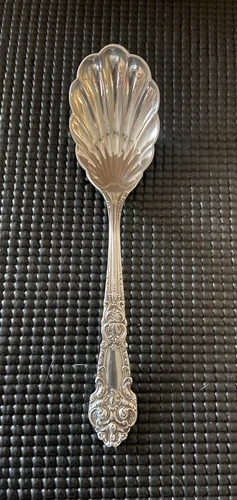 Reed & Barton Sterling Silver Sugar Spoon Shell Bowl French Renaissance No Mono