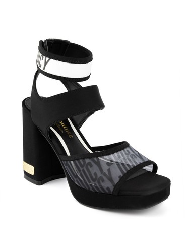JUICY COUTURE Womens Black On Heel Graciela Toe Block Heel Heeled Sandal 7.5 M