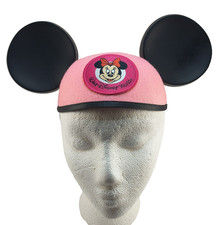 Walt Disney World Minnie Mouse Mouse Pink Ears Hat Kids Youth Size READ 