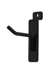SSWBasics Slatwall Accessories: 2" Black Slatwall Hooks, 25 Count - Premium