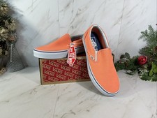 Vans New SlipOn Classic Sneakers Unisex Canvas Shoes Men's/Women's Canteloupe