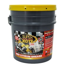 Red Tacky Lithium Grease 35 lb 5 Gallon Pail Superkote 2000