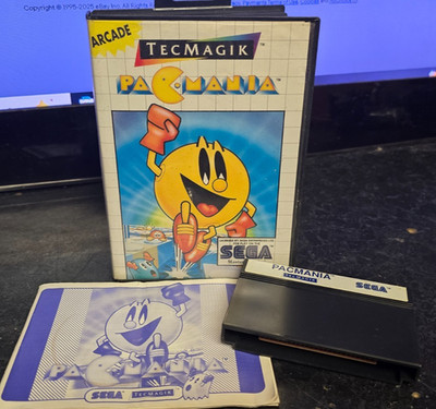 Sega Master System 1 oder 2 Pac Mania Pacmania mit Hülle & Handbuch, 1991 Spiel