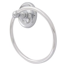 TAYMOR 04-7904 Towel Ring,Zinc,Polished Chrome 10G194