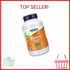 NOW Foods Supplements, Slippery Elm Powder (Ulmus rubra), Non-GMO Project Verifi