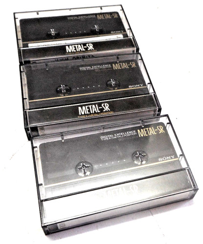 LOT OF 3 (THREE) SONY METAL - SR 90 CASSETTE TAPES - PRERECORDED