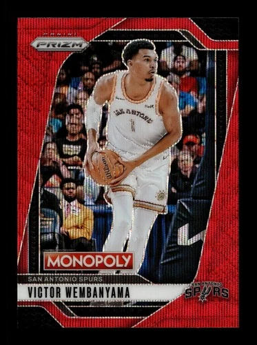 2024-25 Panini Prizm Monopoly Red Prizm #73  Victor Wembanyama SPURS