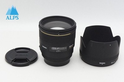 SIGMA AF 85mm F1.4 EX DG HSM Lens for Canon EOS EF Mount w/ Hood #260320w