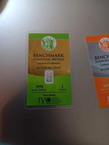 1 Grain.999 Fine Silver Bar Sealed Package