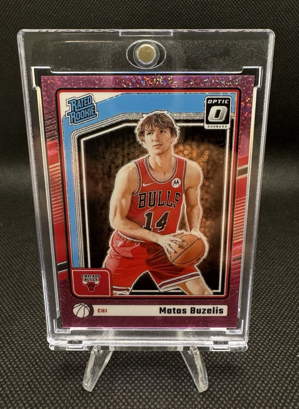 2024-25 Donruss Optic Matas Buzelis Rated Rookie Hyper Pink RC #271 Bulls /275
