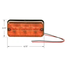 1-3099 Amber LED Flasher Tail Light Lamp Fits Case/International Harvester