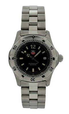 TAG Heuer 2000 Professional レディース クォーツ Tag Heuer 28mm Ladies Black Dial Professional 2000 Series SS Watch