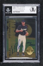 BAS 1993 Classic Four Sport Collection Gold 597/3900 Alex Rodriguez Auto 13u1