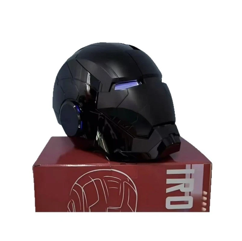 2025 Novo Capacete Homem de Ferro Controle de Voz Motorizado LED Várias Cores Brinquedo Cosplay - Imagem 3 de 4