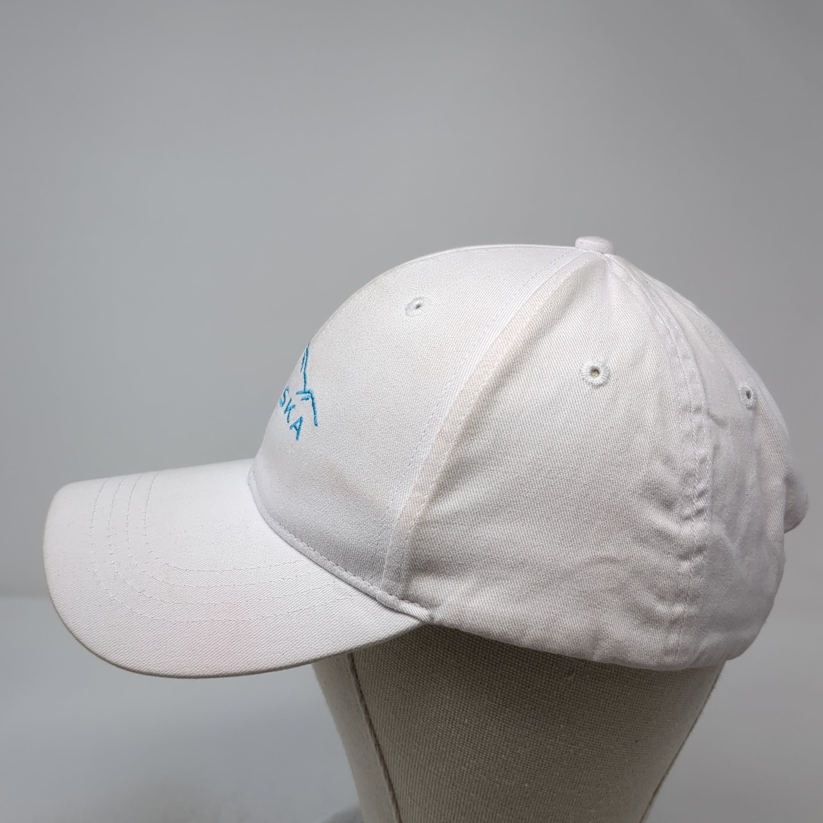 Alaska Snapback Hat Solid White One Size Embroide… - image 3