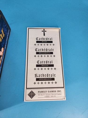 Familienspiele Kathedrale Spiel Polystone Edition 1999 Neu OVP geöffnet - Bild 4 von 4