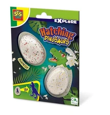 SES Creative 25083 Hatching Dinosaurs-2 Surprise Eggs, Small Dinosaurs 2 eggs