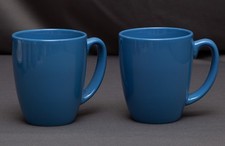 Corelle Stoneware Blue Coffee Mugs / Tea Cups...