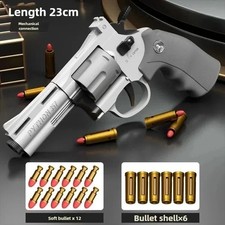 ZP5 Revolver Soft Bullet Toy Gun 357 Simulation Pistol With Ejection Action