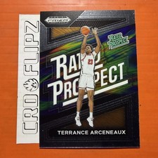 Terrance Arceneaux 2024 Panini Prizm Draft Picks Green Prizm Rated Prospect No.3