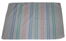 BABY UNISEX HOSPITAL COTTON RECEIVING BLANKET WHITE PASTEL STRIPE BOY GIRL