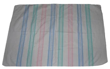 BABY UNISEX HOSPITAL COTTON RECEIVING BLANKET WHITE PASTEL STRIPE BOY GIRL 