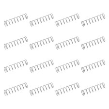 50pcs 304 Stainless Steel Compression Springs, 0.3mm x 5mm x 20mm, Silver Tone