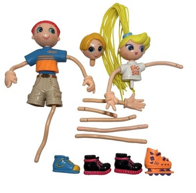INCOMPLETE VTG Betty Spaghetty Set Skatin  Buddies Friends Doll Lot Parts Boys