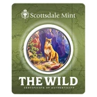 Mountain Lion Colorized Silver Round - Scottsdale Mint 1 oz .999 Fine Silver BU