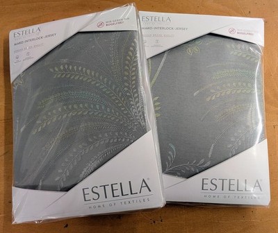 Estella Jersey-Bettwäsche 1x Kissen und 1x Bezug, 135x200 cm Neu OVP