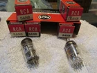 Lot Of 5 Vintage RCA 5AN8 5AV8 Radio Audio Amplifier Vacuum Electronic Tubes NOS