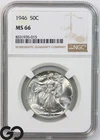 1946 Walking Liberty Half Dollar, NGC MS-66 ** Blast White Swirling Blazer!