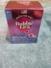 Bubble Lick 4 Variety Pack flavored Edible Bubbles Cinnamon Cotton Chocolate