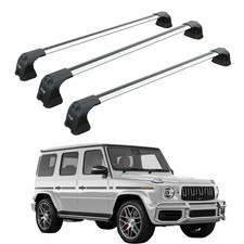 For Mercedes G W464 2018-2025 Roof Rack Cross Bars Fix Point Alu Silver