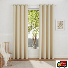 2er Set Vorhänge blickdicht mit Ösen Thermogardine Gardine Verdunklung Vorhang