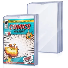 15 Pcs Comic Book Storage Sleeves 7.6 x 10.7 Inch Comic Book Hard Case Clear ...