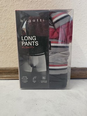 Neu! Bugatti Herren Boxershort Trunks Gr.M  Rot-grau-navy