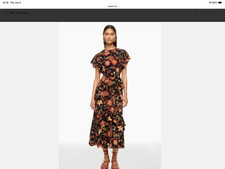 ulla johnson dress 4 maxi length 100% Silk