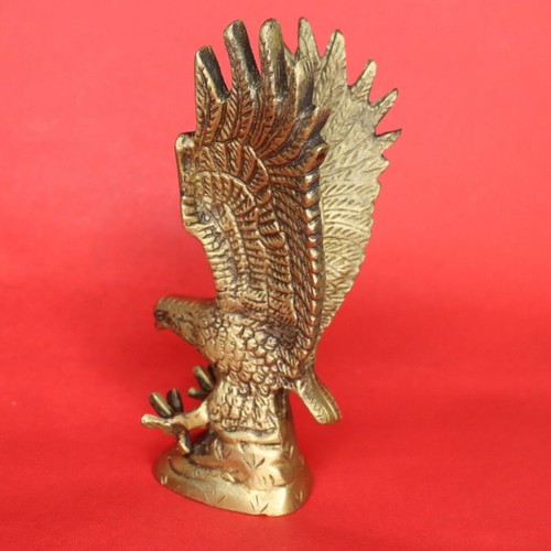 Handmade Brass Eagle Figure Feng Shui Sculpture Figurine Decor Showpiece Statue - Picture 10 of 12