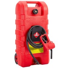 Fuel Caddy 15 Gallon Gasoline Cans W Manual Transfer Nozzle Hose Storage Tank Fuel Caddy 15 Gallon Gasoline Cans W Manual Transfer Nozzle Hose Storage Tank