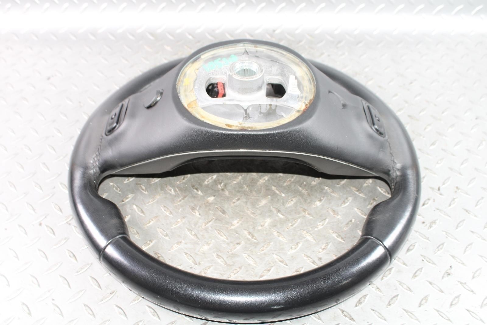 14-17 Ghibli *WORN* Black Leather Driver Column Steering Wheel W/ Controls WTY