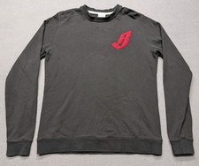 Billionaire Boys Club Crewneck Flocked Sweatshirt Size Medium Black BBC