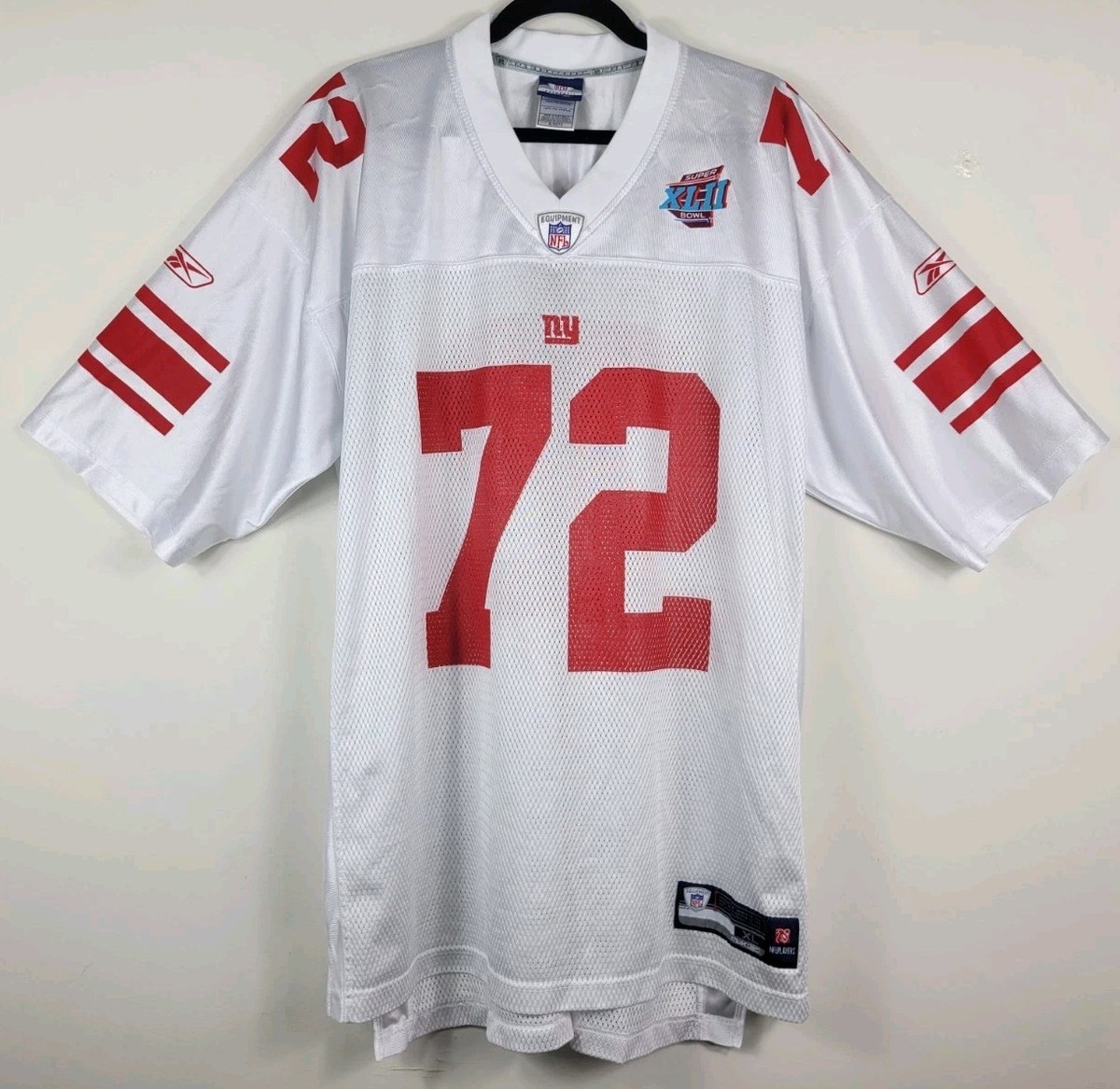 Osi Umenyiora #72 New York Giants Super Bowl NFL XLII Reebok