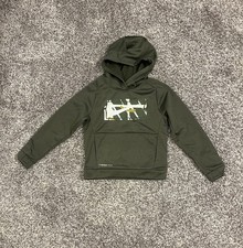 Nike Boys 6-7 Play Cut Dri-FIT Therma Hoodie Green Size L